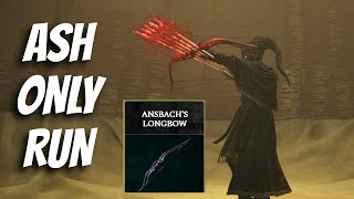 Ansbachs Longbow Ash Only Fan Shot Run Elden Ring [upl. by Enohpets]