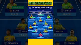 HERO ISL 202425 KERALA💛💛 BLASTERS FC NEW BEST STARTING 11 amp LINEUPS 202425 ✅indiansuperleague [upl. by Sinnej]