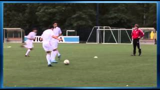 Soccer Training  Soccer Drill  Crossing and Overlapping in the Diamond [upl. by Gunter]