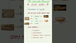 ENTERIC FEVER AND CELIAC DISEASE bscnursing gnmnursingcourses  shortsviral shorts trending [upl. by Wey]