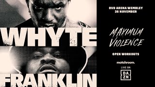 Dillian Whyte vs Jermaine Franklin Open Workouts [upl. by Hteboj]