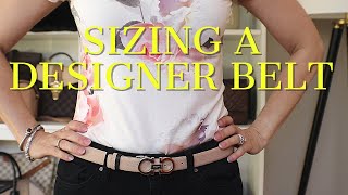 HOW TO CUT A DESIGNER BELT  My New Ferragamo Gancini Belt Reveal and Sizing Tutorial [upl. by Aranaj]