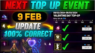 Next Top Up Event In Free Fire 9 February 2024  upcoming top up event in free fire [upl. by Nryhtak]