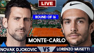 Djokovic vs Musetti Live Stream  ATP Monte Carlo 2024  Lorenzo Musetti vs Novak Djokovic Live [upl. by Otrebtuc]