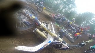 HELMET CAM Brandon Hartranft  Loretta Lynns 2014  Schoolboy 2  Final Moto [upl. by Zsa]