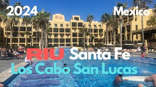 Cabo Spring Break 2024 Full Riu Santa Fe Resort Tour Fun in Los Cabos Mexico  TravelFoodFun [upl. by Aeslehs]