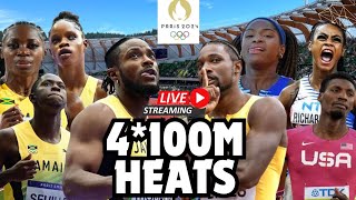 4100M Relay Heats LIVE Paris 2024 Olympics Watch Party [upl. by Kala]