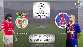 Benfica  PSG  Champions League 9394 🏆  Jornada 4  PES 2021 mods [upl. by Omlesna]