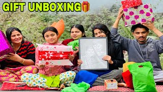 Family saga basera Laxmi ko birthday Gift haru unboxing garyo 😃 K k aayo tah gift🎁 [upl. by Eeralih]