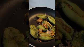 Besan stuffed karela🥒 cooking short karela healthy [upl. by Noived]