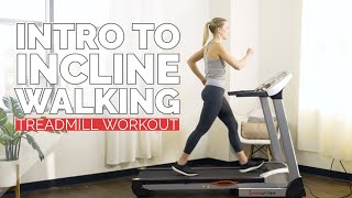 20 Min Treadmill Workout Intro to Incline Walking Intervals [upl. by Noiramed]