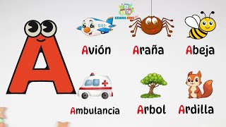 Abecedario ABC aprendizaje de las letras y vocabulario en Español para preescolar [upl. by Finnegan]