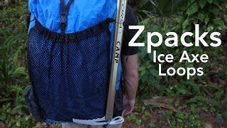 Zpacks Ice Axe Loops • Backpack AddOn  Overview [upl. by Lusar]