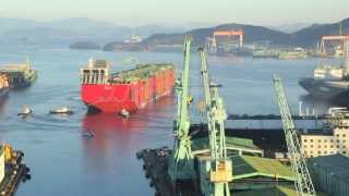 Prelude FLNG Launch Timelapse [upl. by Audley417]