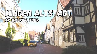 Minden Germany Walking Tour  Exploring The Most Beautiful Streets of Minden  4K 60FPS [upl. by Francie]