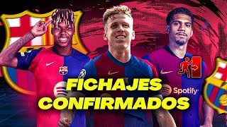 RUMORES Y FICHAJES YA CONFIRMADOS del FC BARCELONA [upl. by Drain]