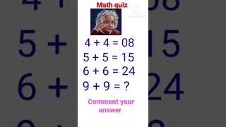 Math quiz 420 math puzzle math quiz trending viral shorts [upl. by Arannahs]