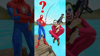 Spiderman challenge fishing vs Joker Venom Granny gta gtav spiderman funnyvideo homemaranha [upl. by Notrab]