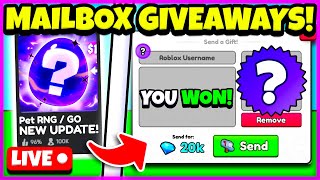 🔴MAILBOX GIVEAWAY PET RNG  PET GO livestreams roblox robloxlive [upl. by Levana740]