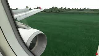 Ural Airlines Flight 1383 Landing Animation [upl. by Akiemahs]