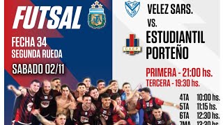 VELEZ SARSFIELD VS ESTUDIANTIL PORTEÑO  3era DIVISIÓN [upl. by Angeli]