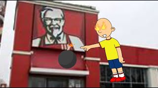 caillou misbehaves at kfc  grounded [upl. by Relluf]