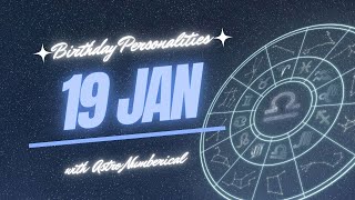 19 January Zodiac Horoscope Birthday Personality amp Traits Revealed [upl. by Isidore]