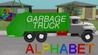 Alphabet Garbage Truck  Learning for Kids [upl. by Ainod]