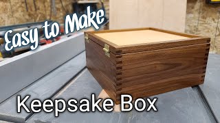 Easy to Make Keepsake Box with Box Joints [upl. by Aldarcie]