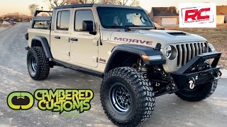 Cambered Customs Rough Country 35” lift install on Jeep Gladiator Mojave [upl. by Reitrac890]