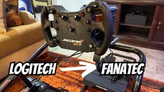 Upgrading amp Testing My Sim Rig  Logitech to Fanatec [upl. by Lydon]