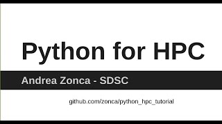 Python for HPC [upl. by Lashonda]