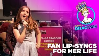 MUST See Fan Lipsync for Her Life RuPauls DragCon 2015 [upl. by Voorhis]