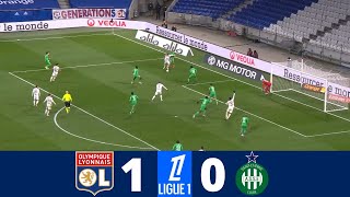 Lyon vs Saint Etienne 10  Ligue 1 2425  Match Highlights [upl. by Nemracledairam137]