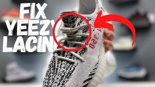 How To Get New Yeezy Lacing On Any Yeezy Quick amp Easy [upl. by Colin]