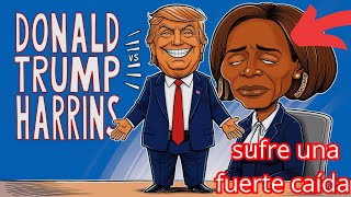 La popularidad de Donald Trump sube mientras Kamala Harris sufre una fuerte caída [upl. by Ahsimot]