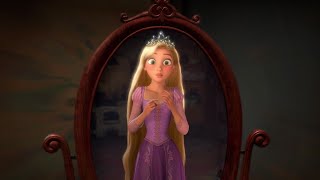 Tangled  Rapunzel realizes she’s the lost princess scene [upl. by Reppep]