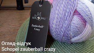 Оглядвідгук на пряжу Schoppel zauberball crazy [upl. by Reizarf]