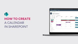 How to create a calendar in SharePoint [upl. by Kevon]