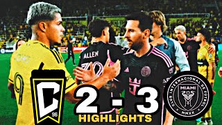 Columbus Crew 2  3 Inter Miami  All goals amp Highlights 2024 [upl. by Ahsina]