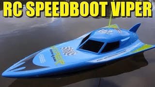 quotRC SPEEDBOOT VIPER FERNGESTEUERTquot Vorstellung [upl. by Htebasil]