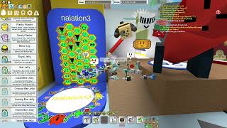 Using 100k Royal Jellies 100b honey in BSS Roblox [upl. by Ennayllek]