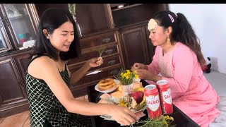 Hamilae Esari Manayo Dashain😂 Sabina lai mero aashirbaad😁Migsanglama vlogsfriendsfamily💝 [upl. by Sosthena]