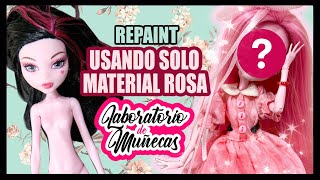 RESTAURO MUÑECA VIEJA CON MATERIALES ÚNICAMENTE ROSAS  Laboratorio de Muñecas [upl. by Meerak287]