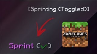 Toggle Sprint in MCPE [upl. by Hadias]