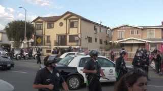 Police Break up Trayvon Martin Protest in Los Angeles California  Part 1 [upl. by Rillis]