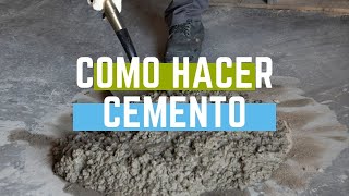 Como hacer cemento [upl. by Akemit]