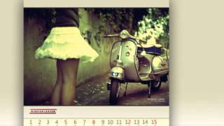 Vespa Calendar 2012 [upl. by Nyleda]