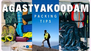 WHAT TO PACK FOR AGASTHYAKOODAM TREK  AGASTHYARKOODAM TREK  AGASTHYAMALAI  BACKPACKING TIPS [upl. by Ursa]