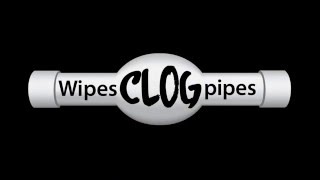 Wipes Clog Pipes Demonstration [upl. by Nahtnahoj470]